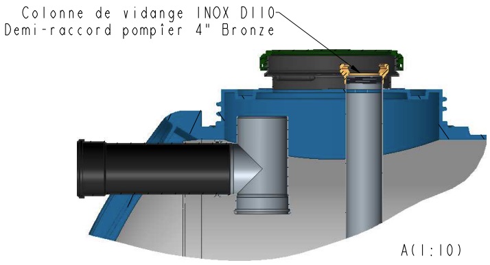 Fosse double paroi Rikutec 5000L &agrave; vidanger